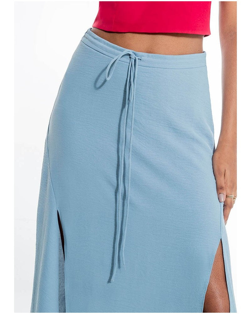 Jupe longue bleue Maria