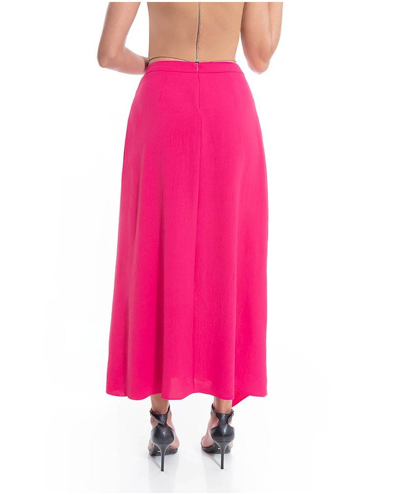Saia Maxi Rosa Lisia